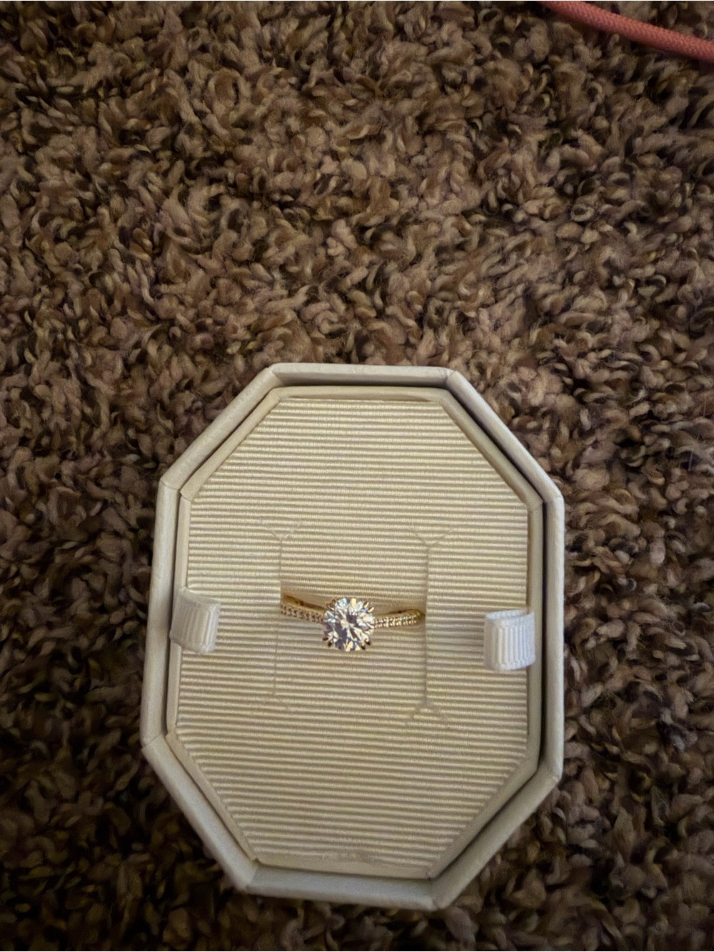 Atelier Swarovski Gold Ring with Clear Central Crystal